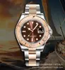 Aliexpress Reloj Oro Yacht-Master 40m Platino Yacht Rolex 3235 Movimiento Oro Yacht Mecánico Reloj para Hombre