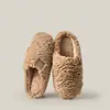 Pantuflas de mujer para otoño e invierno 2026, nuevas pantuflas de algodón para uso en interiores en casa, un par de pantuflas peludas antideslizantes de suela gruesa para parejas