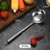 Espátula redonda de tubo de aço inoxidável, escumadeira de cozinha, espátula de fritar, colher de arroz, concha de sopa, raspador de farinha, garfo de carne, conjunto de presente de utensílios de cozinha de sete peças