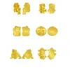 Adesivos de Celular com Ouro, Papel Dourado, Folhas Douradas, Itens para Atrair Sorte com Tema de Princesa, Presentes de Dia dos Namorados, Presentes de Ano Novo