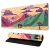Alfombrilla de ratón con paisaje fresco y curativo, alfombrilla grande de anime para teclado de computadora de e-sports, alfombrilla gruesa grande para escritorio de oficina