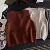 2026 Novo Estilo Coreano Moda Gola Redonda Sem Mangas Tricô Cardigan Colete Botão Design Sense Roupa Externa Camada Superior