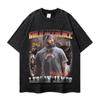Camiseta de manga curta com lavagem retro à água masculina e feminina Verão novo comércio exterior sensação americana de alta qualidade envelhecida ins Marca da moda casaco atacado