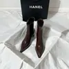 Botines de Diseño Nicho para Mujer 2026 Cremallera Trasera Botines Adelgazantes Estilo Socialité Adelgazantes Botas de Tacón Alto Nude
