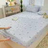 Saia de Cama de Gaze Dupla Camada Protetor de Colchão para Todas as Estações Fronha Capa de Saia de Cama Saia de Cama Verão Sensação Fresca Crianças Adultos