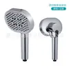 Venta directa de fábrica cabezal de ducha de cuatro modos con aumento de presión, panel grande de 6 pulgadas, pistola de ducha de mano filtrable para baño
