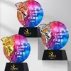Nuevo Trofeo de Cristal de Danza Musical Campus Top Ten Cantantes Premio Competencia de Baile Medalla de Metal Resina