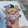 Sanrio dibujos animados amor línea telefónica Anillo para el pelo goma pequeña para enviar a amigas para enviar novio Cuerda para la cabeza doble propósito