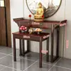 Mesa de Altar de Madera Maciza, Mesa de Ofrendas, Mesa de Santuario, Mesa de Altar Doméstica Estilo Chino Nuevo, Mesa Sencilla de Incienso para el Dios de la Riqueza, Mesa de Ofrendas para Santuario Budista