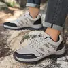 Sapatos masculinos para trilha ao ar livre para comércio exterior, antiderrapantes e resistentes ao desgaste, sapatos leves para esportes cross-country, modelo outono 2026, superfície de couro, impermeáveis
