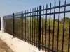 Valla de Acero Zincado Negro Valla de Hierro Forjado Valla Protectora para Patio de Villa Zona Residencial Valla Protectora para Muro de Zona Escolar y de Fábrica
