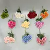Peônias Artificiais de 7 Camadas Flores Falsas para Decoração de Corredor de Casamento, Decoração de Salão de Casamento, Flores Plásticas Artificiais Arranjo de Flores DIY