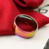 Anillo de acero inoxidable estilo ins femenino no se decolora al por mayor diseño de nicho de alta calidad lujo ligero anillo de acero de titanio generación de cabello suave