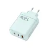 Carregador de Celular Multi-Porta Macaron Acc 120W Adaptador de Energia 5V3A Ac 25W+C 25W Cabeça de Carregamento Rápido