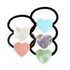 Elástico de Cabelo Jiarui em Acetato em Formato de Coração Estilo Japonês Corda de Cabelo em Formato de Coração para Meninas Alta Elasticidade Elástico Durável Acessório de Cabelo para Rabo de Cavalo