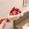 Novo conjunto de presilhas de cabelo de Natal para crianças, grampo de cabelo, presilha de chapéu de árvore de Natal, adereço de cabeça fofo para bebê, atacado