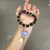 Pulsera Original Nueva Estilo Chino para Estudiantes con Granos de Café, Elementos de Osito Lindo, Zorro de Nueve Colas y Perro Canela, un Éxito en Xiaohongshu