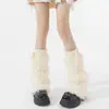 Meias Shang de Algodão para Calçados Femininos Outono/Inverno Pelo de Visão Grossa Aquecedores de Pernas Empilhados Leggings Subcultura Indústria Pesada Meia de Panturrilha Hot Girl