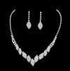Juego de Joyería Transfronterizo Cadena de Garra de Diamante Completo Moda Simple Accesorios de Alta Gama Aretes Aretes Collar Accesorios para Mujer Venta al por Mayor