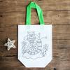 Bolsa de Grafitis No Tejida Bolsa de Clasificación de Basura DIY Material para Bolso de Mano de Producción Pintado a Mano para Niños