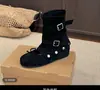 Botas de Ballet Desmontables de Dos Vías para Mujer Nuevo Estilo Primavera y Otoño 2026 con Moño, Caña Ancha, Diseño Fruncido y Sandalias Caladas