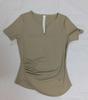 Ropa de Fitness para Mujer Top Deportivo Ajustado de Manga Corta Verano para Correr Camiseta Elástica Transpirable Ropa Profesional de Yoga