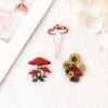 Acrílico Transfronterizo Chica Hongo Hongo Girasol DIY Llavero Colgante Accesorios para el Cabello Accesorios para Aretes