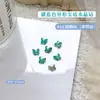 Pedras Strass Pontiagudas Azul Gelo Marinho para Nail Art, Acessórios de Diamante Grande Azul Lago Banhado a Raio Ultra-Rápido em Formato de Borboleta
