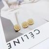 Bússolas Exquisitas com Botões Metálicos de Diamante Moda Camisa Fragrante Cardigan Botão Vestido Suéter Fivela Decorativa Versátil
