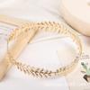 Versión coreana de diadema de hoja metálica parte superior craneal alta diseño de pequeña fragancia para mujer diadema popular europea y americana venta al por mayor transfronteriza Amazon
