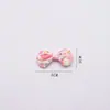 Lindo Lazo Floral de Tela para Niños Lazo Hecho a Mano Pinza para el Cabello DIY Accesorios de Joyería Ropa Bolsas Calcetines Accesorios