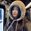 Bonito Sombrero de Oso para Mujer Otoño e Invierno Lana de Visón Tejido Nuevo Cálido Protección para las Orejas Sombrero de Lana Sombrero Plush Lei Feng