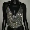Popular Moda Versátil de Verano Transfronteriza Europea y Americana Metal Sexy Camisola Personalizado Top de Chica Atrevida 2024
