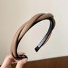 Estilo coreano de alta qualidade de couro fino cruz torção headband novo estilo de acessórios para o cabelo all-match out headband hairpin cocar para as mulheres
