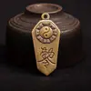 [Directo de Fábrica] Moneda de Cobre de los Cinco Emperadores Pixiu Llavero Colgante Accesorio, Llavero Versátil y Portátil