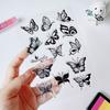 Sello de silicona transparente con forma de mariposa, sello de PVC para manualidades, sello terminado, papelería para niños