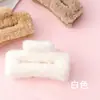 Outono e inverno pelúcia médio agarrando clipe ar-textura cabelo agarrando maillard volta cabeça bobina cabelo tubarão clipe