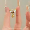 Anillo de Anillo con Colgante de Moneda y Caballo para Impulsar el Dinero para Mujeres, Diseño del Año del Caballo 2026, Nuevo Anillo de Cuentas Estilo Chino