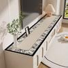 Tapete Protector de Encimera para Mueble de TV Lujo Ligero de Alta Gama Mantel Largo Mesa Auxiliar Tapete para Zapatero Paño Cubre Mueble Bar
