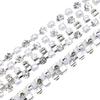 Capa de Celular Fina com Corrente Prateada de Fundo Pérola + Strass Garras Quatro Pontas com Diamante Acessórios de Maquiagem Roupas Materiais Decorativos
