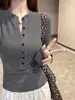 Camiseta sexy de manga larga con cuello medio abierto estilo americano para mujer, corte ajustado, top puro y seductor, capa base de forro polar para otoño e invierno
