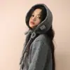 Orejeras y Bufanda para el Cuello de Color Sólido Versátiles Ultra Suaves con Lazo para Mujer, Pañuelo Multifuncional, Caliente de Invierno, Nuevo Producto
