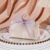 Caja de dulces de boda triangular de mano de champán de lujo ligero, caja de regalo de mano de madera para anillos, caja de dulces de boda al por mayor