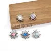 Clavo de Oreja de Titanio Jiang Ti F136 Erizo de Mar Aobao Girasol Transfronterizo G23 Aleación de Titanio Joyería para Perforación Corporal Pendientes