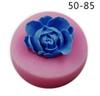 Molde de Silicone Líquido Tridimensional de Rosa para Bolo Fondant, Vários Formatos de Flores Moldes de Silicone para Sabonete, Mini Criativo
