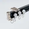 Rueda de Acero Nano Silenciosa Aleación de Aluminio de Alta Resistencia Riel Curvo y Recto de 1.2 mm Espesor Grosor en Forma de I, L, U Riel para Cortina