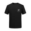 Hot Drilling T-shirt Masculino Aranha Simples moda Homens Mercerized Cotton manga curta Meninos espirituais masculino T-shirt de tamanho grande