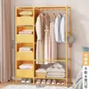 Armario de Tela a Prueba de Polvo Dormitorio Casa de Alquiler Dormitorio Armario Pequeño Simple Almacenamiento de Ropa de Cabecera Estante de Almacenamiento