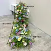 Novo Arranjo de Flores Artificiais em Cascata para Mesa para Quartos Privativos de Hotel, Decorações de Festa de Aniversário, Exibição de Palco de Casamento e Decoração de Janela
