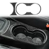 Adecuado para modelos Jeep Wrangler 11-17, juego completo de decoración interior de fibra de carbono para el logotipo del volante y el marco del interruptor del aire acondicionado